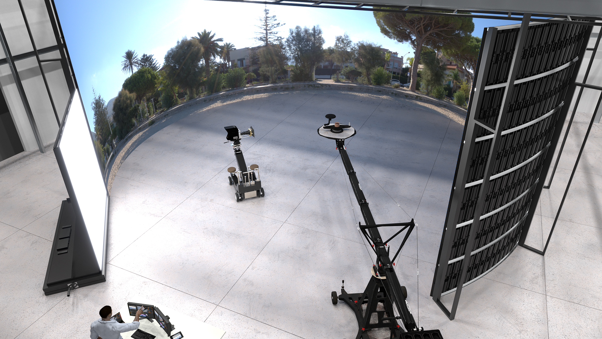 IGI virtual production studios LED walls